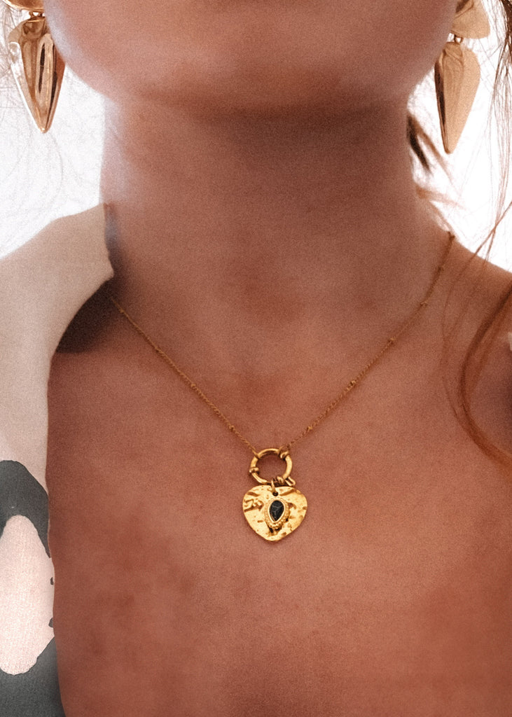 pebby forevee Necklace Gold KARDIA WATER RESISTANT NECKLACE