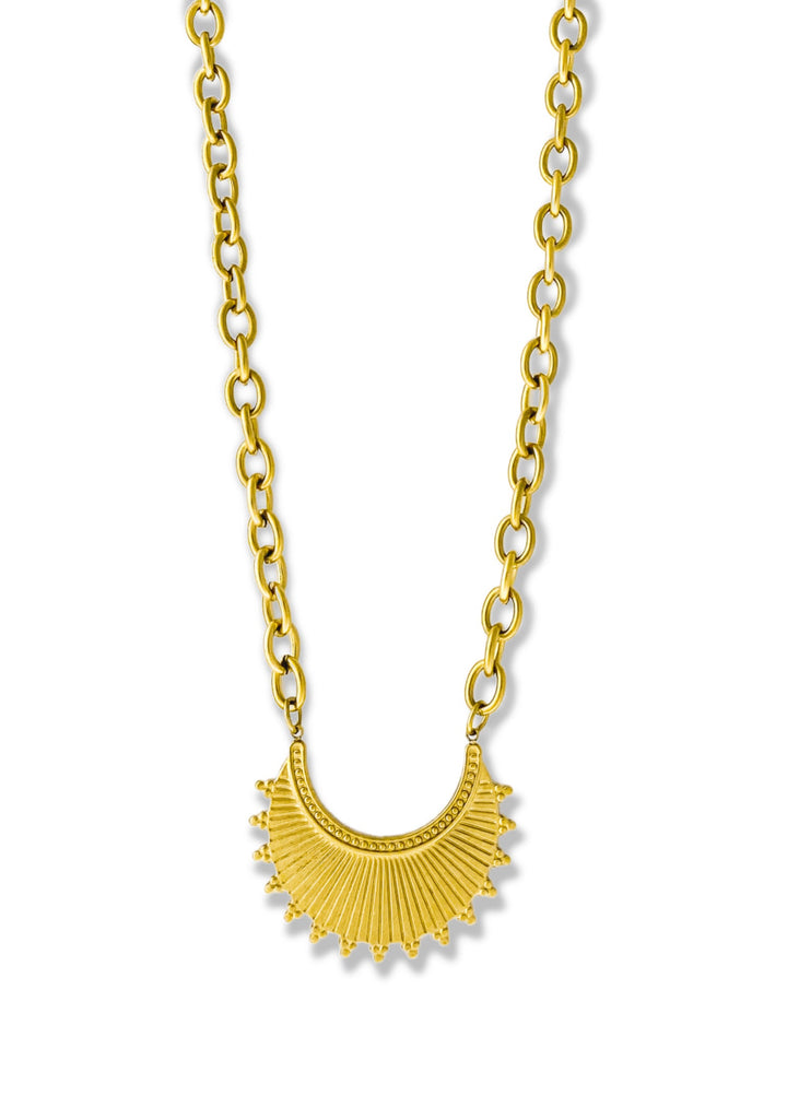 pebby forevee Necklace Gold LUNA WATER RESISTANT NECKLACE