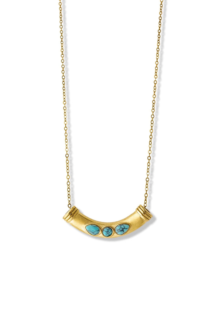 pebby forevee Necklace Gold MAGNUS WATER RESISTANT NECKLACE