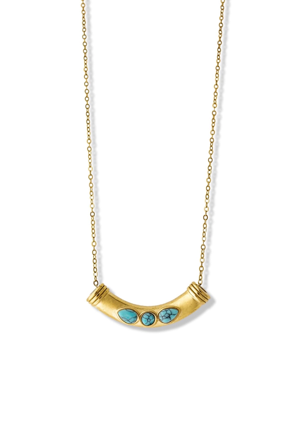 pebby forevee Necklace Gold MAGNUS WATER RESISTANT NECKLACE