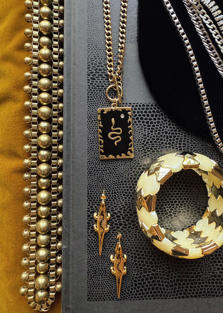 pebby forevee Necklace Gold MASTON STATEMENT CHOKER NECKLACE