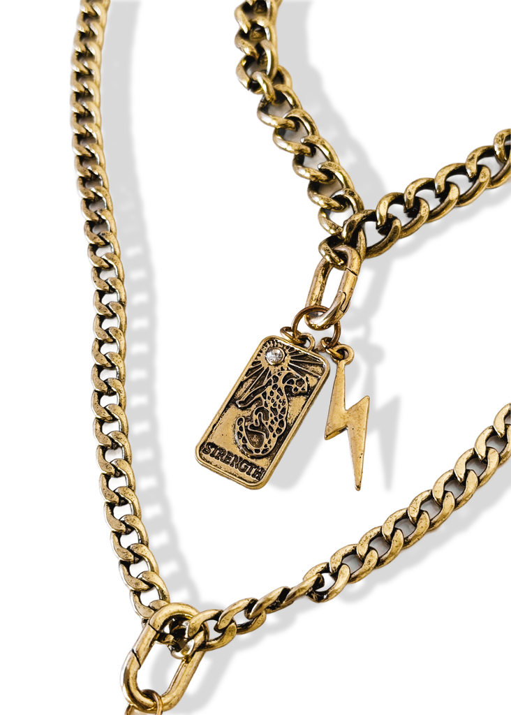 pebby forevee Necklace Gold OLSEN WRAP STATEMENT NECKLACE