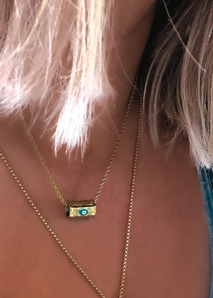 pebby forevee Necklace Gold PARDON MY FRENCH WATER RESISTANT NECKLACE