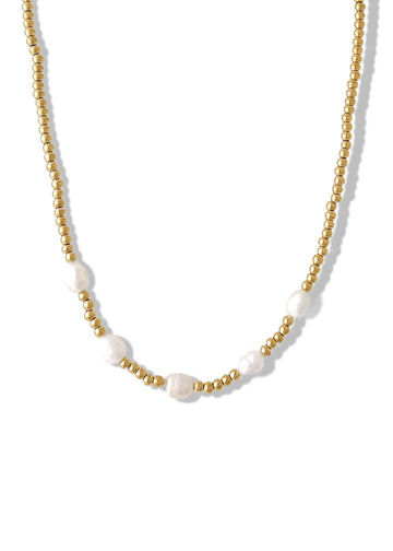 pebby forevee Necklace Gold PERCY WATER RESISTANT NECKLACE