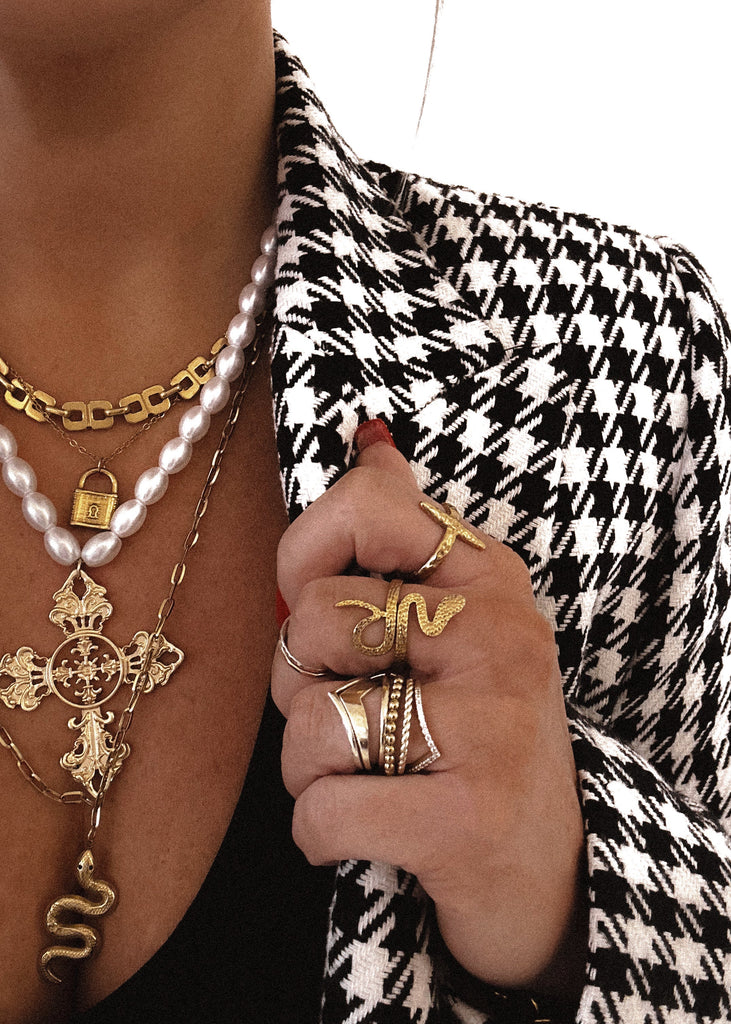 pebby forevee Necklace Gold PROSPERITY STATEMENT NECKLACE