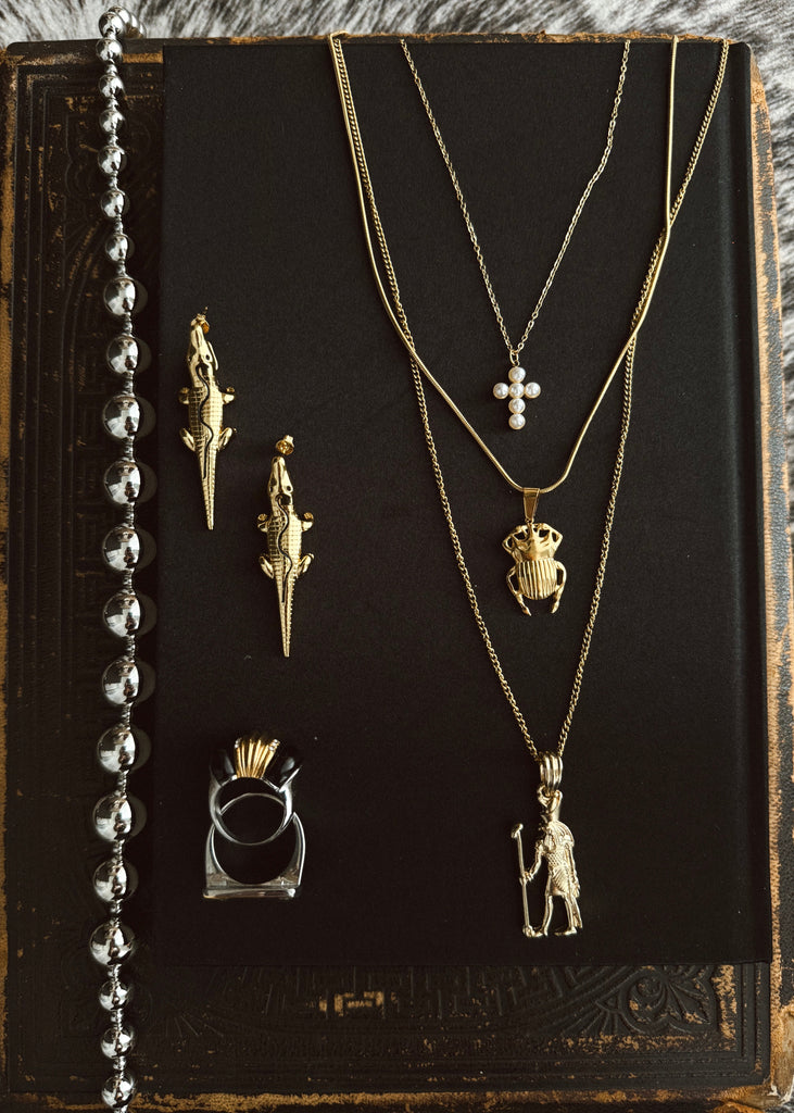 pebby forevee Necklace Gold RHODES WATER RESISTANT NECKLACE