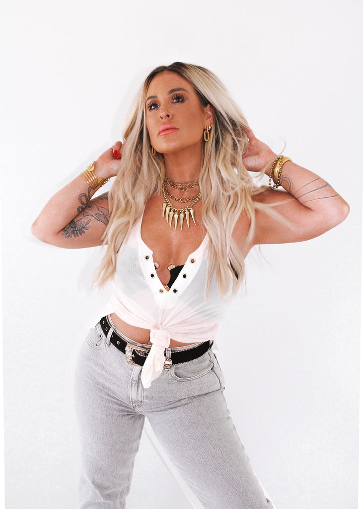 pebby forevee Necklace Gold SAWTOOTH STATEMENT NECKLACE