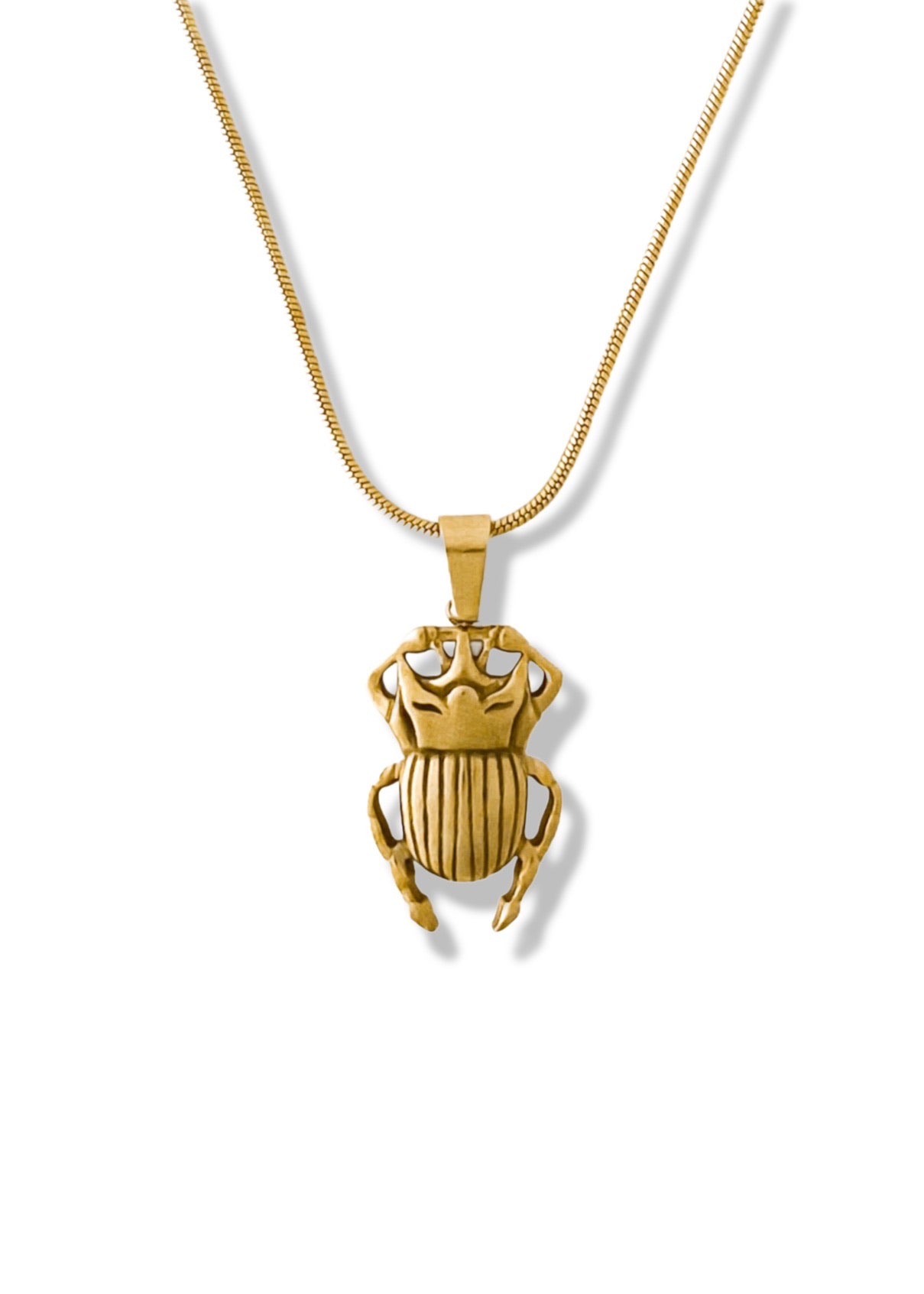 pebby forevee Necklace Gold SCARAB MIRAGE STATEMENT NECKLACE