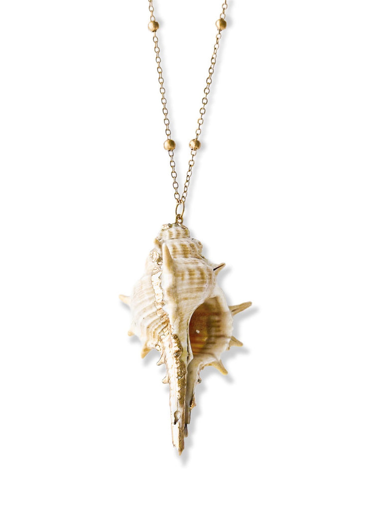 pebby forevee Necklace Gold / Shell ARISTA STATEMENT NECKLACE