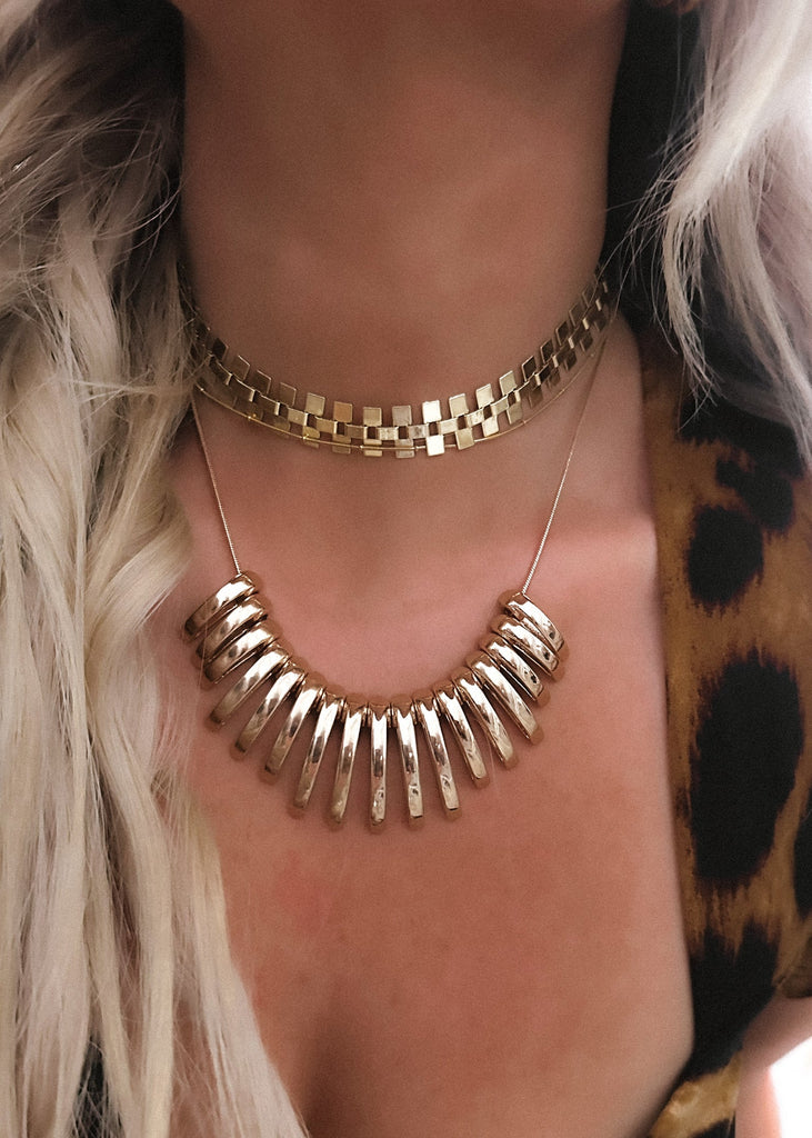 pebby forevee Necklace Gold SILAS STATEMENT NECKLACE