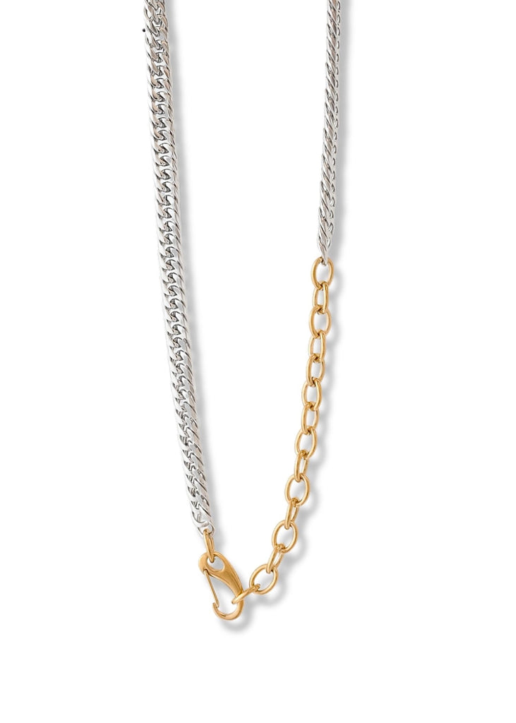 pebby forevee Necklace Gold/Silver OFF BALANCE WATER RESISTANT NECKLACE