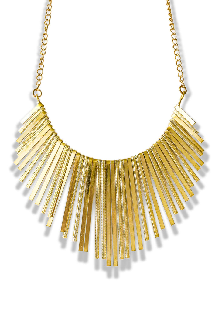 pebby forevee Necklace Gold SUNRAY STATEMENT NECKLACE