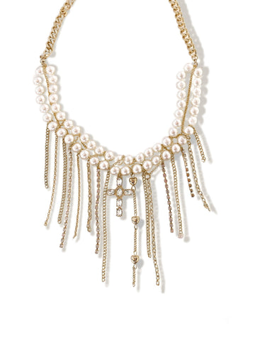 pebby forevee Necklace Gold SURRENDERED STATEMENT NECKLACE