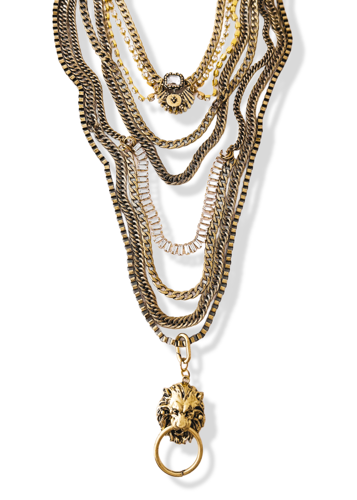 pebby forevee Necklace Gold SUTTON STATEMENT NECKLACE SET