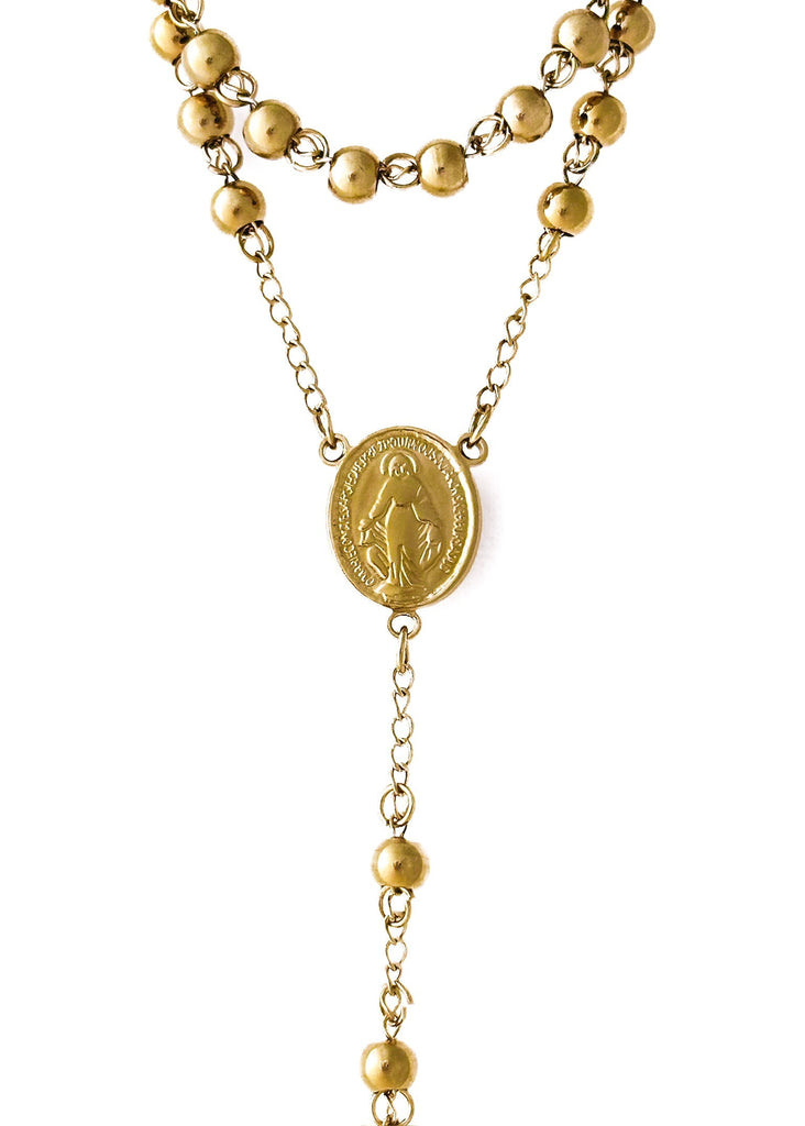 pebby forevee Necklace Gold THE COMMANDMENTS WATER RESISTANT LONGLINE NECKLACE