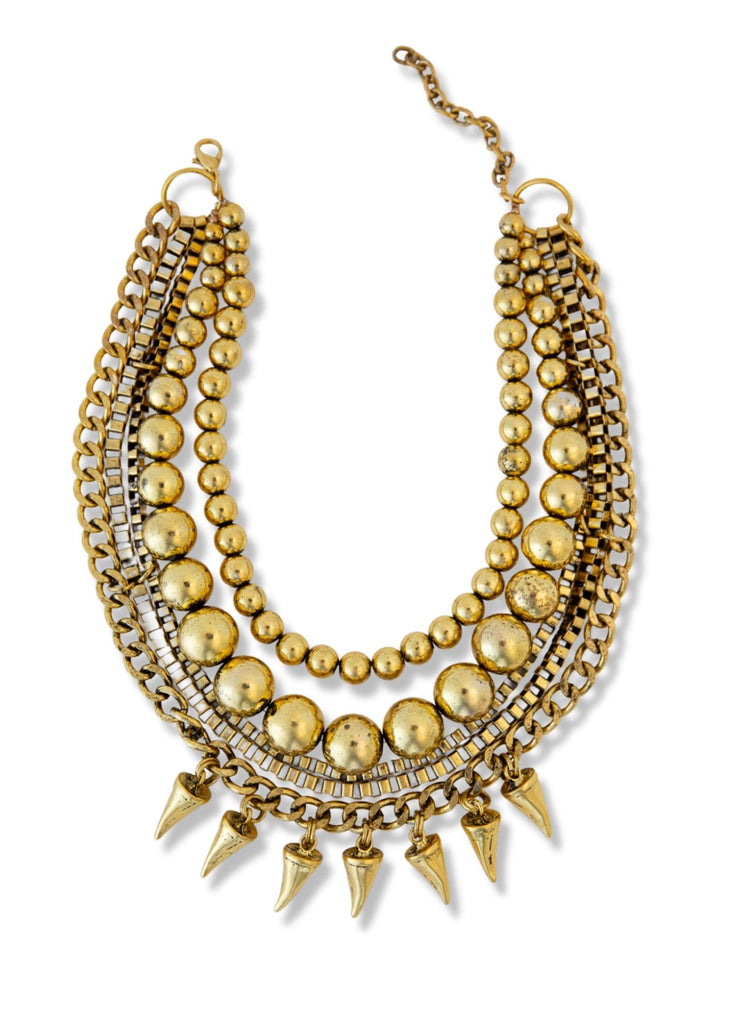 pebby forevee Necklace Gold THE MOTIVATED STATEMENT CHOKER NECKLACE