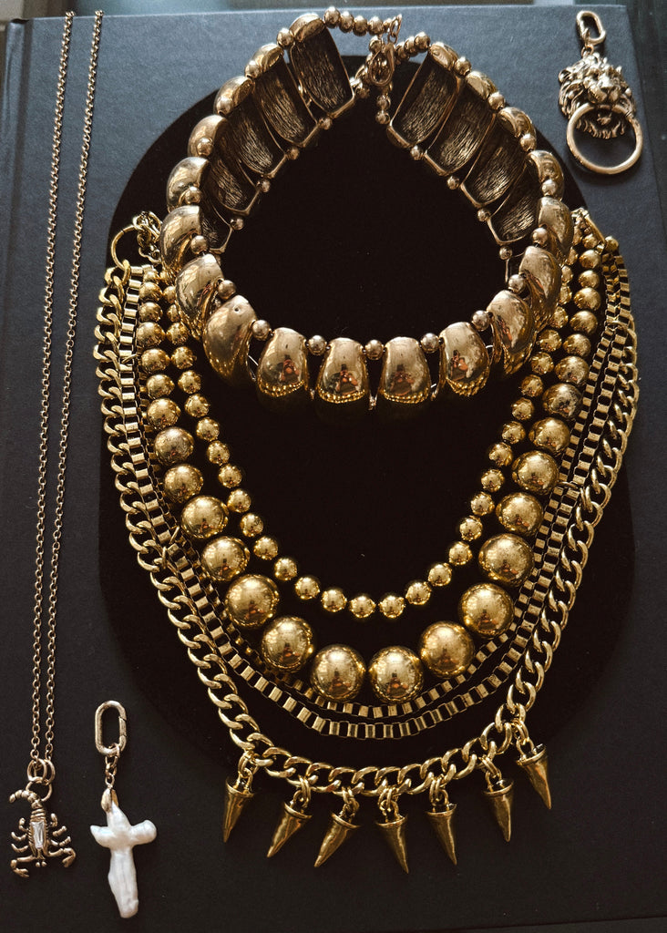 pebby forevee Necklace Gold THE MOTIVATED STATEMENT CHOKER NECKLACE