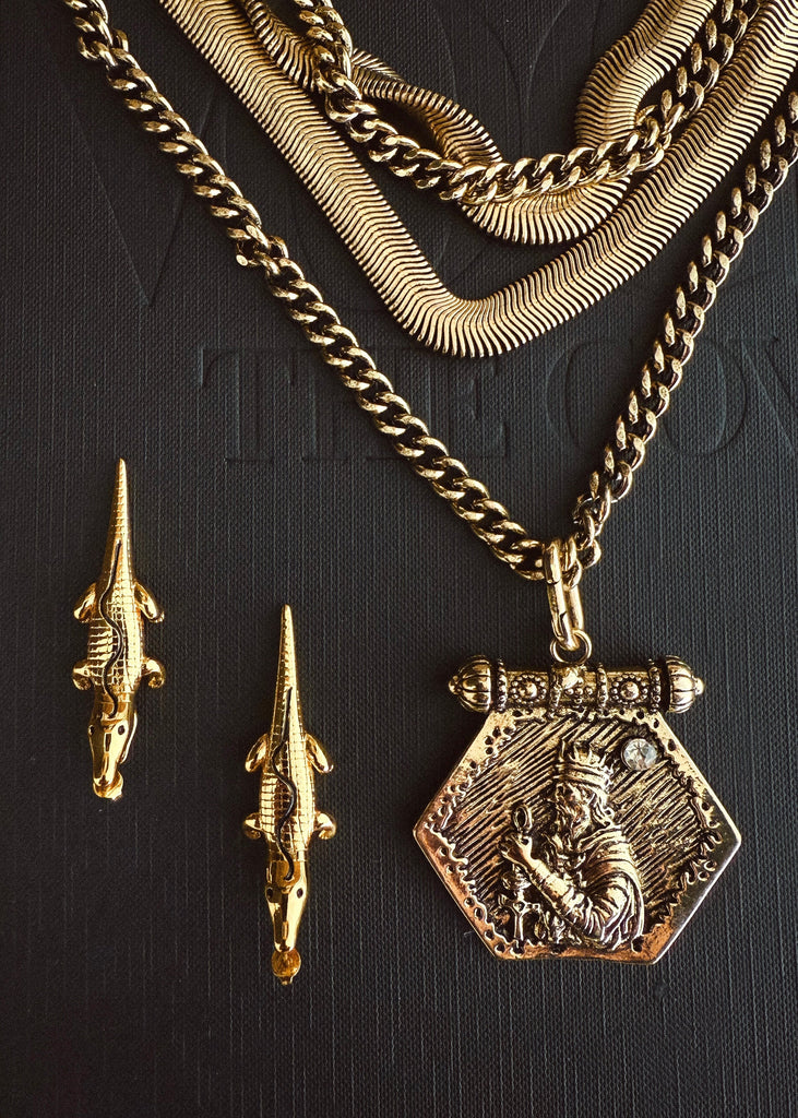 pebby forevee Necklace Gold UNTAMED REIGN STATEMENT NECKLACE