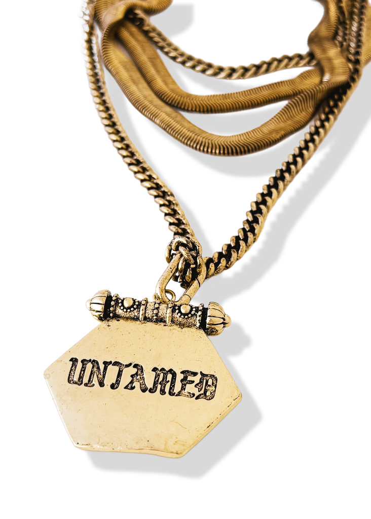 pebby forevee Necklace Gold UNTAMED REIGN STATEMENT NECKLACE