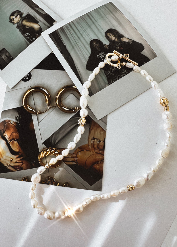 pebby forevee Necklace Gold WELLS WATER RESISTANT NECKLACE