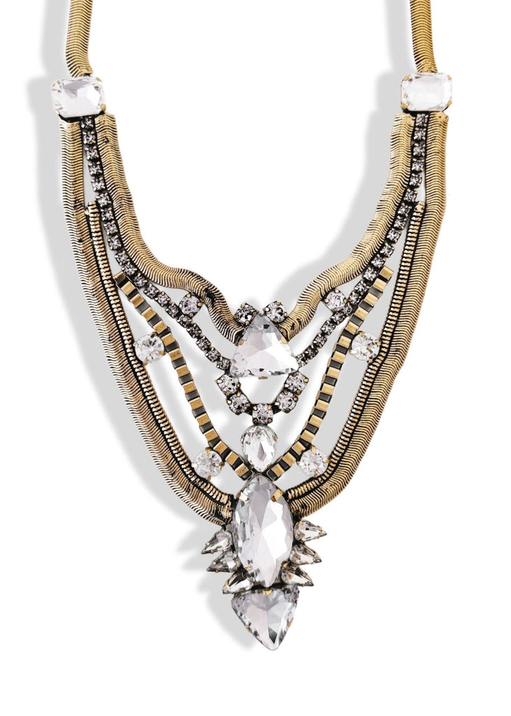 pebby forevee Necklace Gold YOU'LL BE BACK STATEMENT NECKLACE