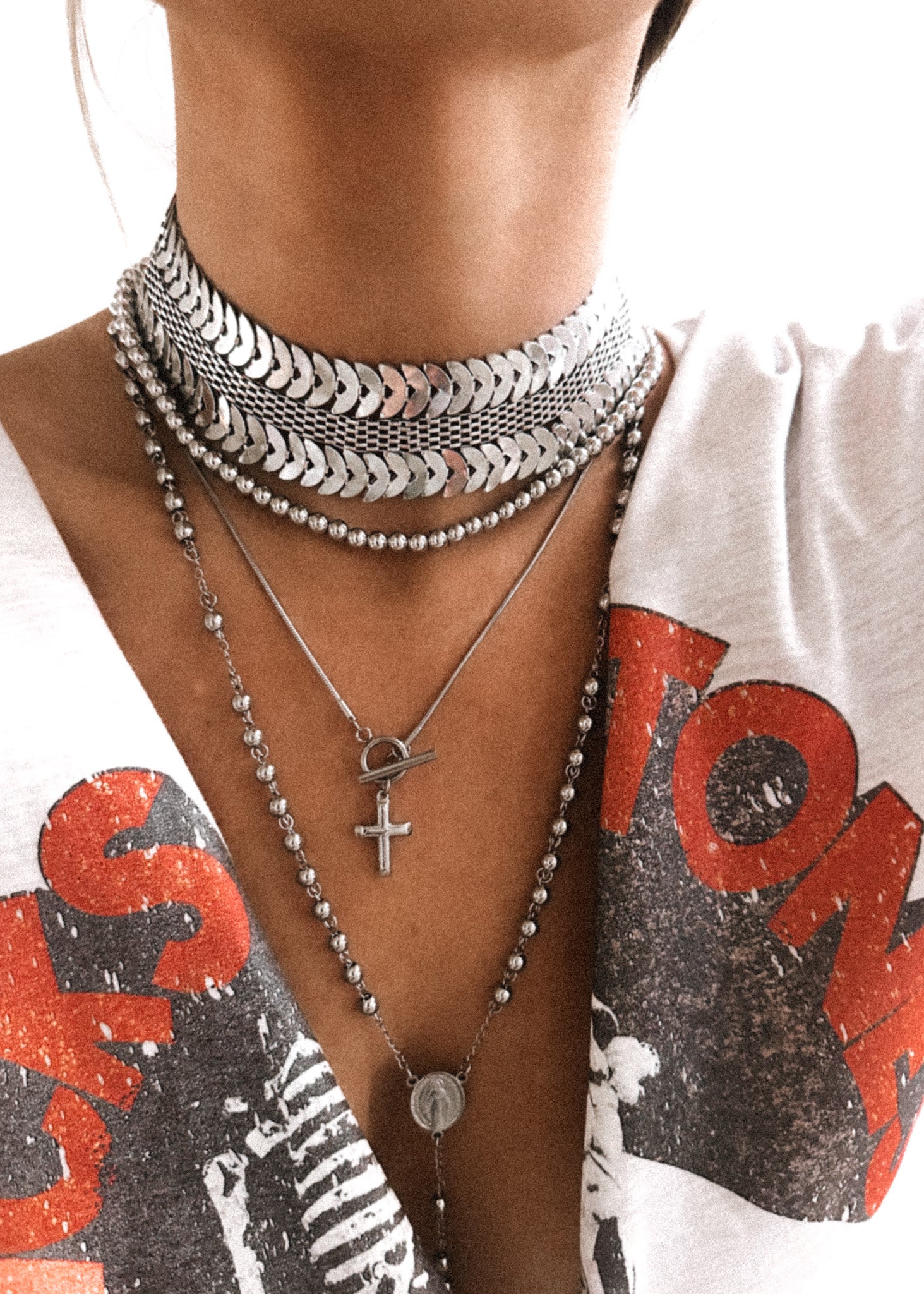 APPROVED STATEMENT CHOKER NECKLACE Pebby Forevee