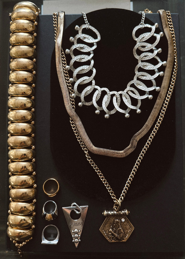 pebby forevee Necklace Silver ARMOR STATEMENT CHOKER NECKLACE