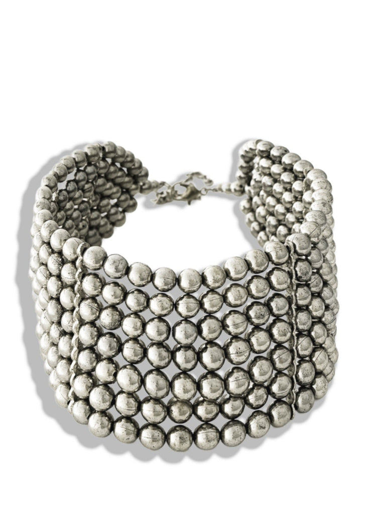 pebby forevee Necklace Silver ASIM WIDE STATEMENT CHOKER NECKLACE