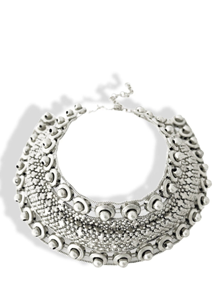 pebby forevee Necklace Silver ATTENDANCE STATEMENT CHOKER NECKLACE