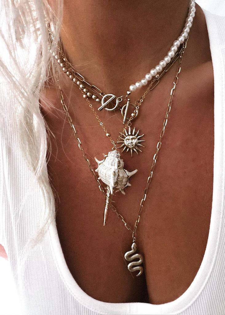 pebby forevee Necklace Silver AURORA WATER RESISTANT NECKLACE