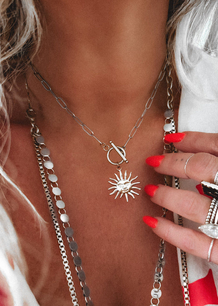 pebby forevee Necklace Silver AURORA WATER RESISTANT NECKLACE