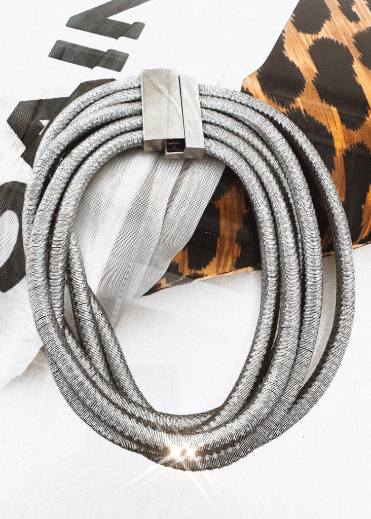 pebby forevee Necklace Silver BECKETT STATEMENT CHOKER NECKLACE