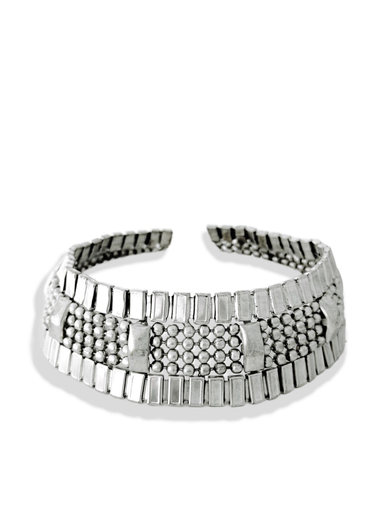 pebby forevee Necklace Silver CREDITED STATEMENT CHOKER NECKLACE