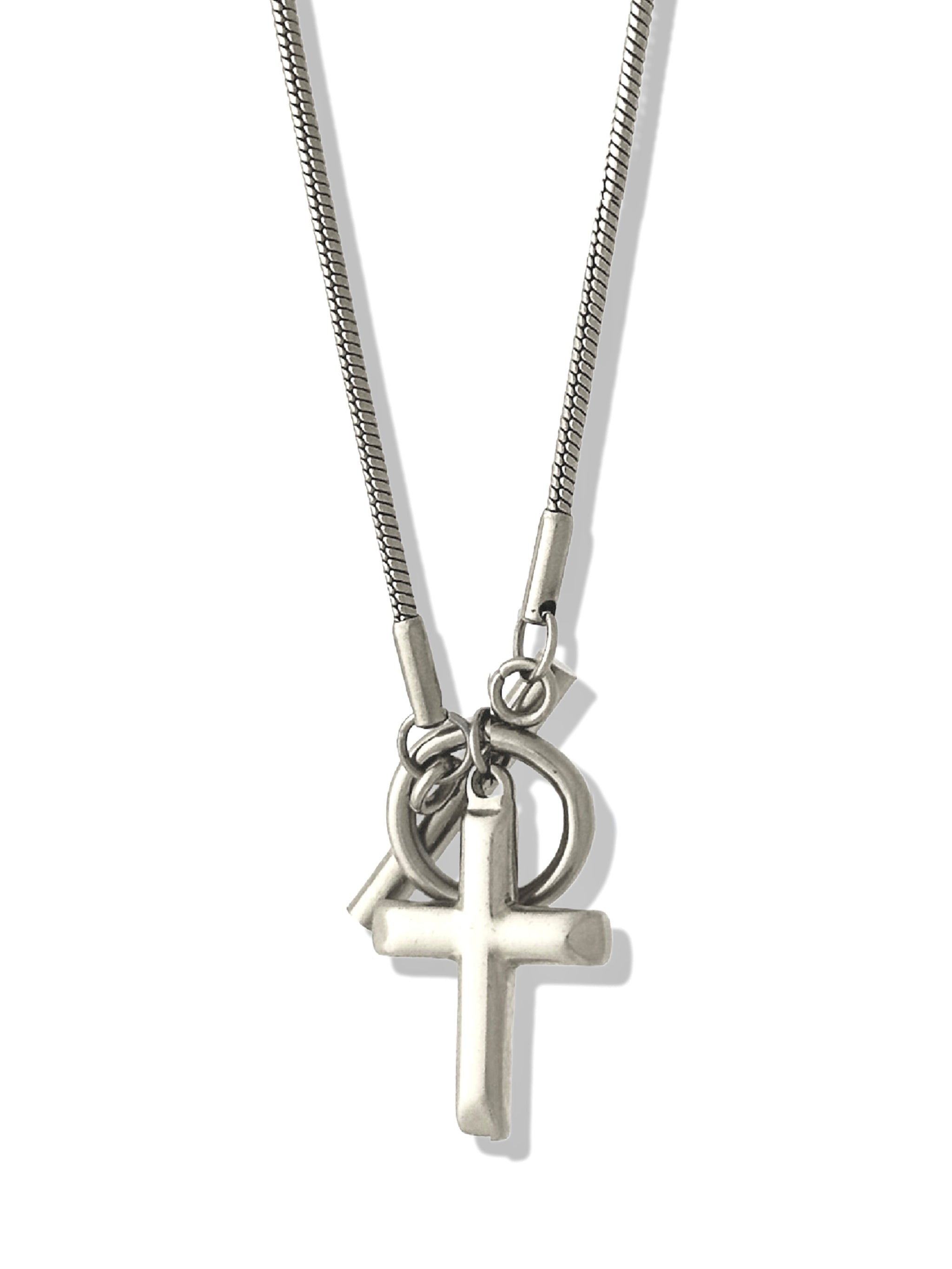 FINAL SALE: CROSS MY HEART WATER RESISTANT NECKLACE – Pebby Forevee
