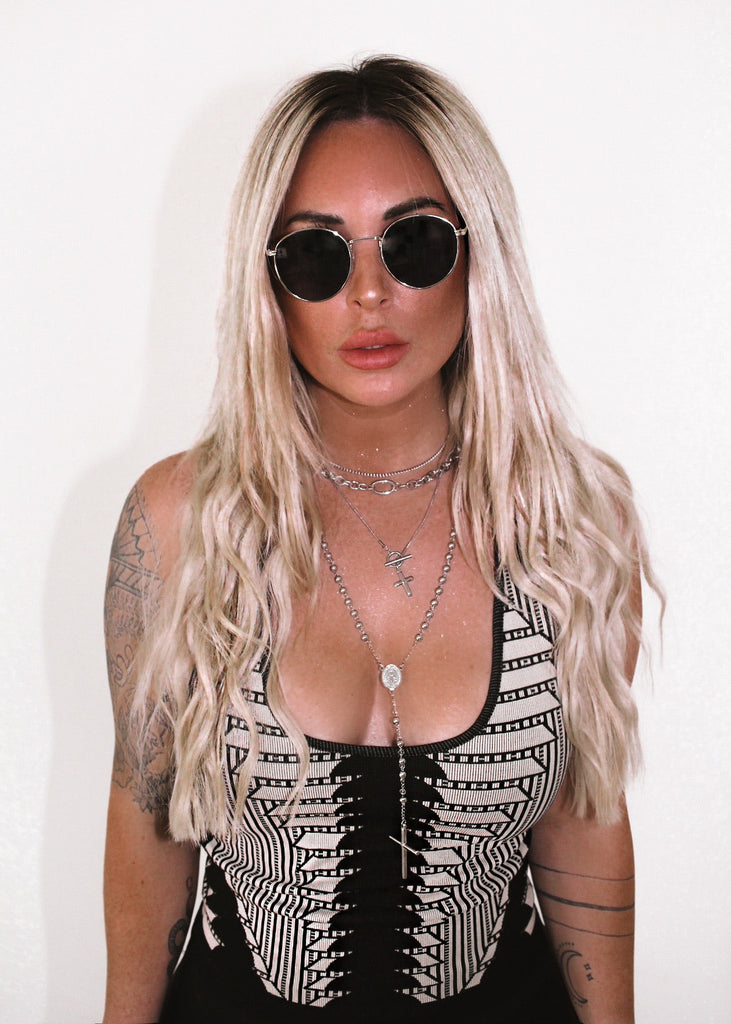 pebby forevee Necklace Silver CROSS MY HEART WATER RESISTANT NECKLACE