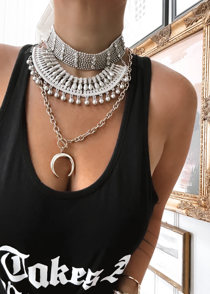 pebby forevee Necklace Silver FORTUNA LUXE WATER RESISTANT NECKLACE