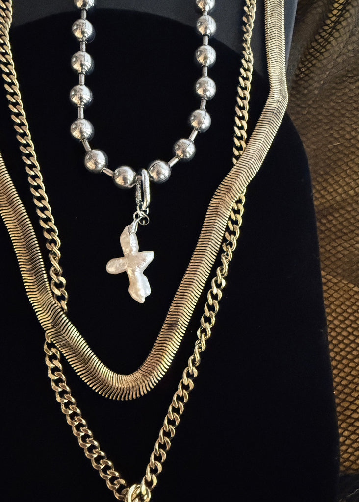 pebby forevee Necklace Silver GODDESS STATEMENT CHOKER