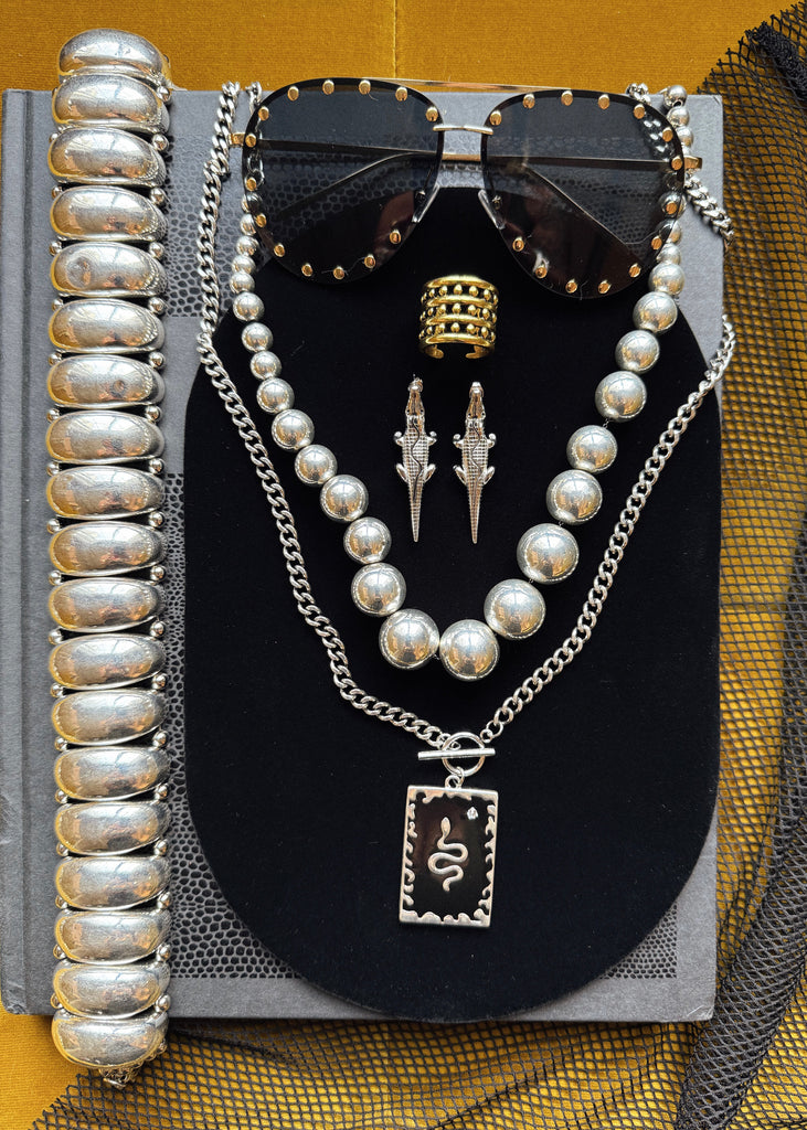 pebby forevee Necklace Silver GRETA WATER RESISTANT NECKLACE