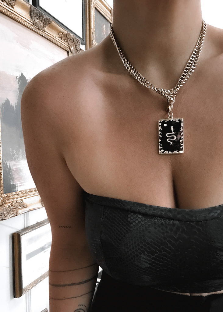 pebby forevee Necklace Silver HISSY FIT WATER RESISTANT NECKLACE