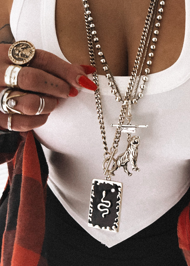 pebby forevee Necklace Silver HISSY FIT WATER RESISTANT NECKLACE