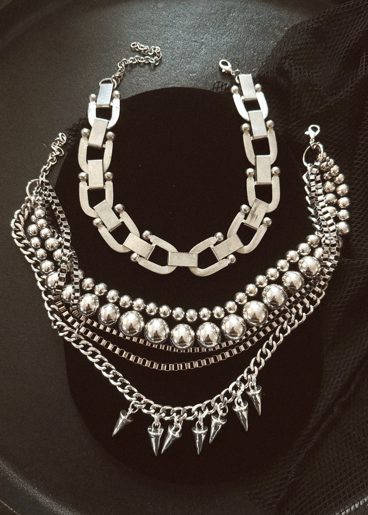 pebby forevee Necklace Silver IMPETUOUS STATEMENT CHOKER NECKLACE