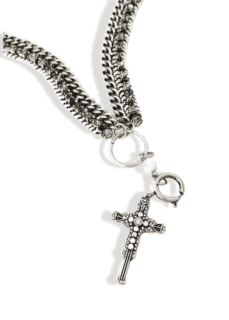 pebby forevee Necklace Silver IN ALIGNMENT STATEMENT NECKLACE