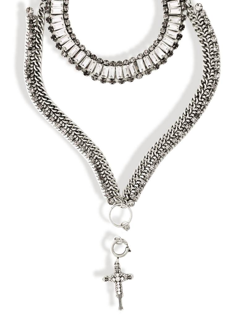 pebby forevee Necklace Silver IN ALIGNMENT STATEMENT NECKLACE