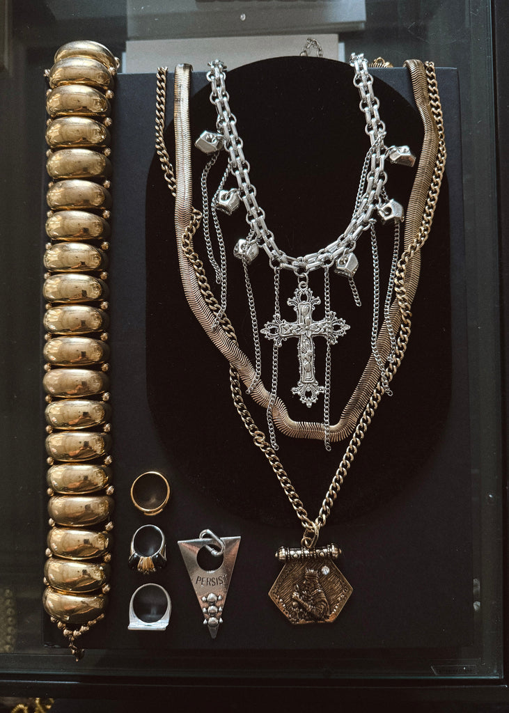 pebby forevee Necklace Silver IN FULL FAITH STATEMENT NECKLACE