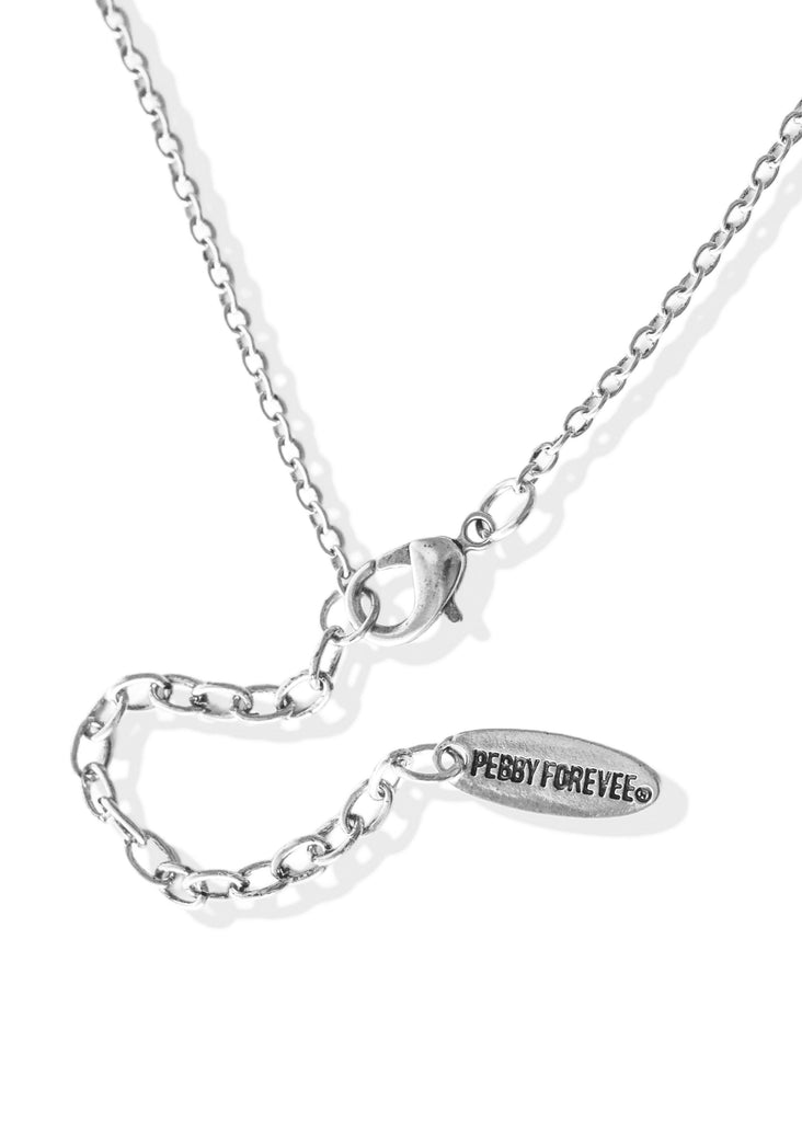 pebby forevee Necklace Silver IN MY NATURE WATER RESISTANT NECKLACE