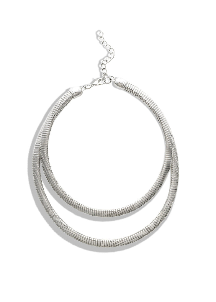 pebby forevee Necklace Silver MARLEY STATEMENT CHOKER NECKLACE