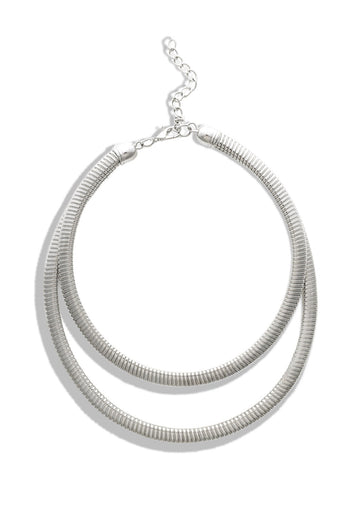 pebby forevee Necklace Silver MARLEY STATEMENT CHOKER NECKLACE
