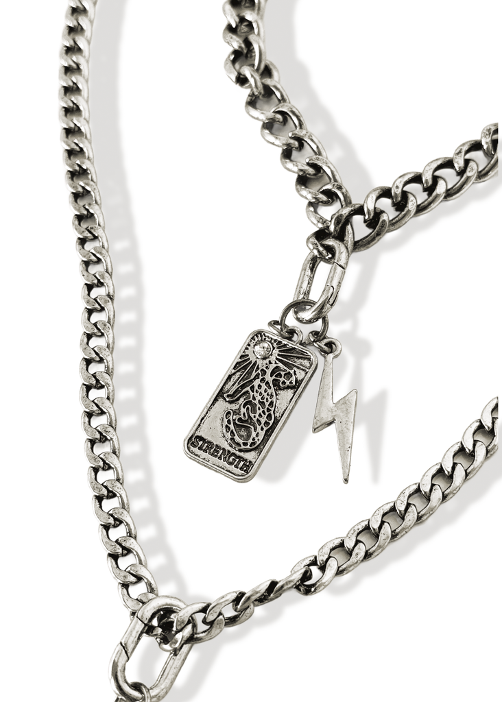 pebby forevee Necklace Silver OLSEN WRAP STATEMENT NECKLACE