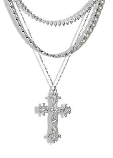 pebby forevee Necklace Silver RENAISSANCE STATEMENT NECKLACE