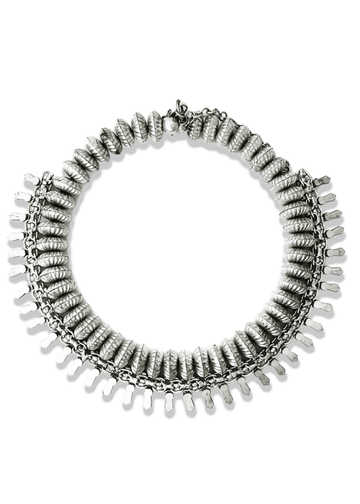pebby forevee Necklace Silver RUKIYA STATEMENT CHOKER NECKLACE